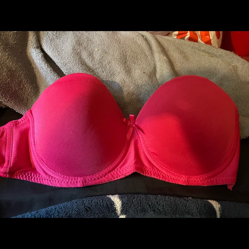 Pink strapless bra from TJMaxx
